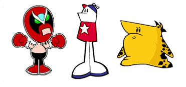 Strong Bad, Homestar Runner, The Cheat Static Cling Sticker Variety Pack